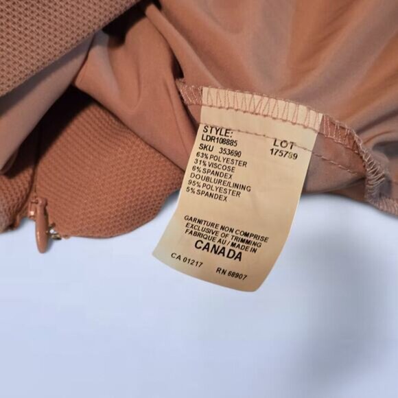 Le Chateau Dusty Rose Professional Pencil Sheath Dress - Size Large - Picture 5 of 8